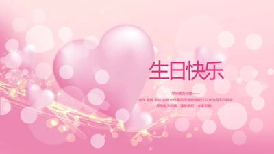 生日快乐生日派对纪念册电子相册PPT