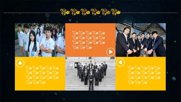 可爱卡通星空社团招新通用PPT模板