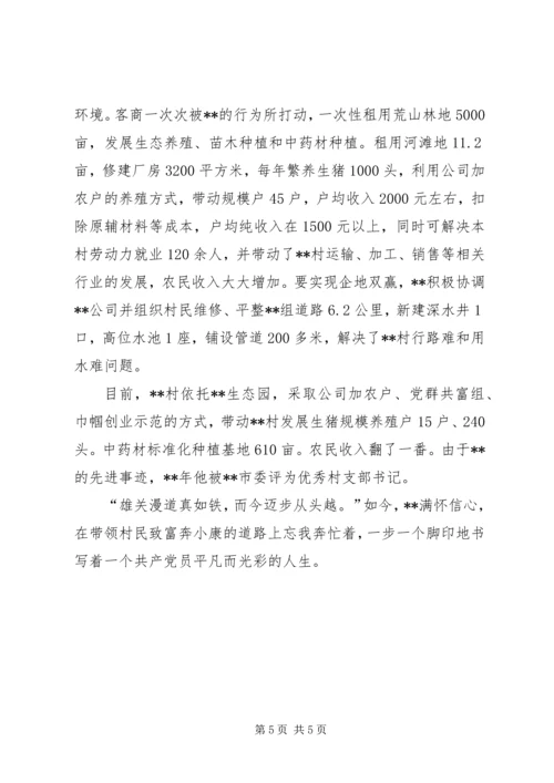 村党支部书记个人事迹材料 (3).docx