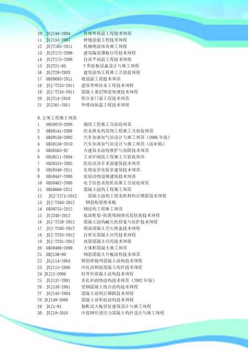 建筑规范大全更新版