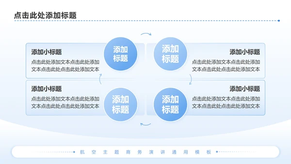 蓝色商务风航空发展趋势商务演讲PPT模板