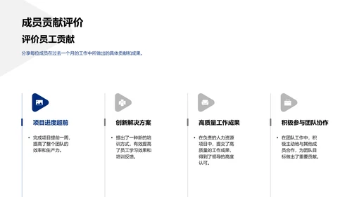 人资月度工作总结PPT模板