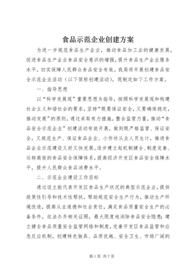 食品示范企业创建方案.docx