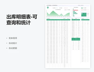 出库明细表-可查询和统计