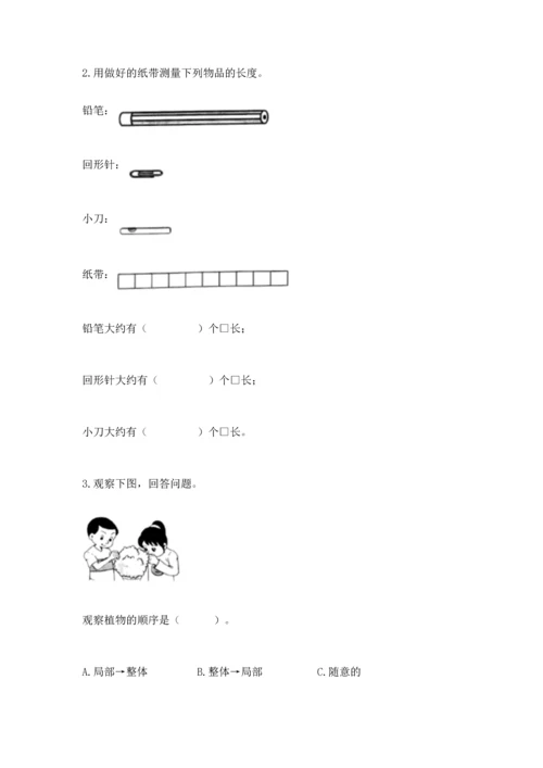 教科版一年级上册科学期末测试卷【名校卷】.docx