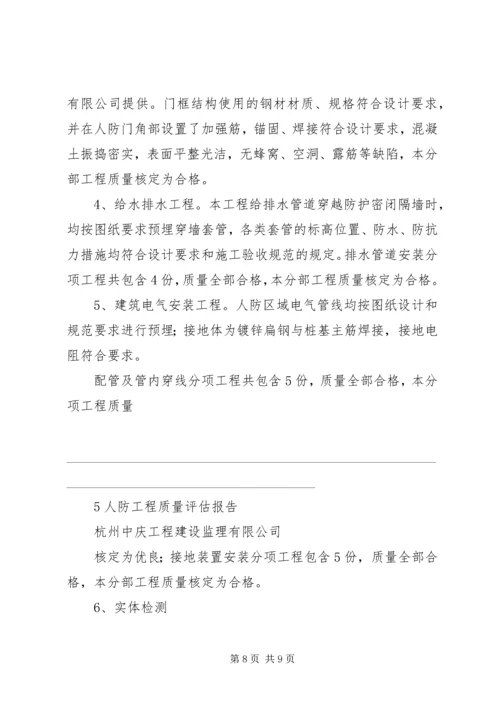 人防工程质量评估报告精编.docx