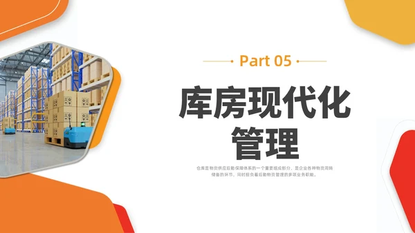橙黄色水彩商务仓库管理企业培训PPT课件