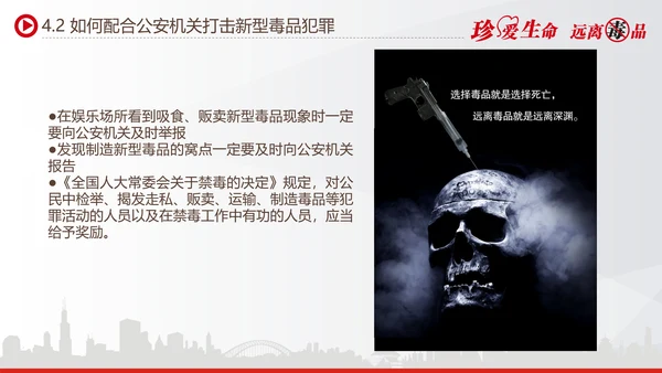 世界禁毒日宣传禁毒知识教学PPT模板