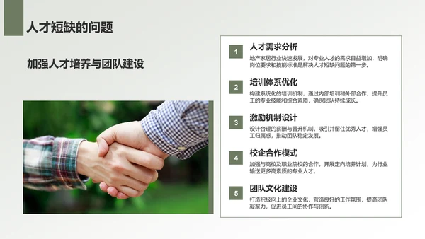 绿色商务风地产家居工作总结PPT模板