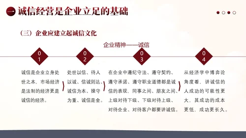 诚信经营为本企业管理PPT课件