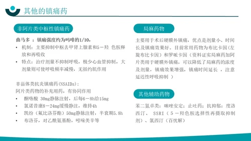 深青色简约实拍风围手术期患者疼痛管理护理培训PPT模板