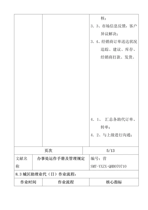 公司办事处运作标准手册与管理全新规章新版制度.docx