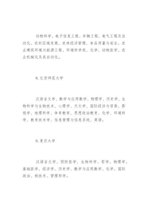 985大学国家级特色专业介绍.docx