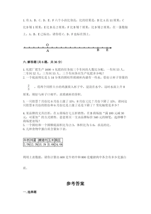 北师大版小学数学六年级下册期末检测试题（能力提升）.docx