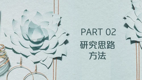 清新文艺风毕业论文答辩通用PPT模板