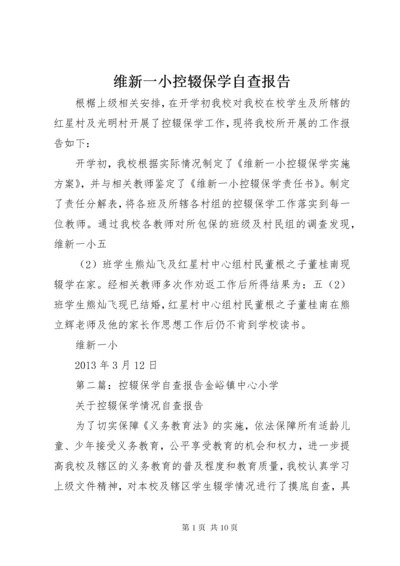 6维新一小控辍保学自查报告.docx