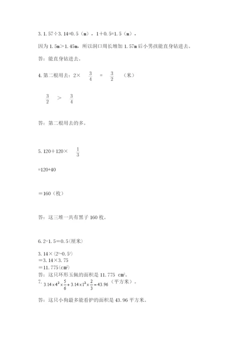 小学数学六年级上册期末考试试卷及完整答案【典优】.docx