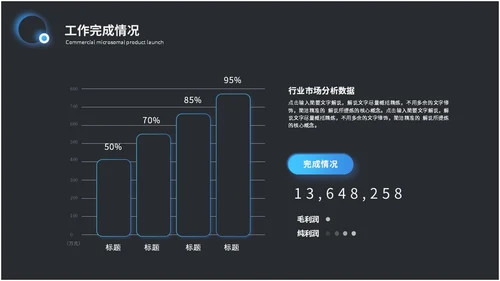 科技风拟态风年终总结工作总结工作汇报ppt模板科技感