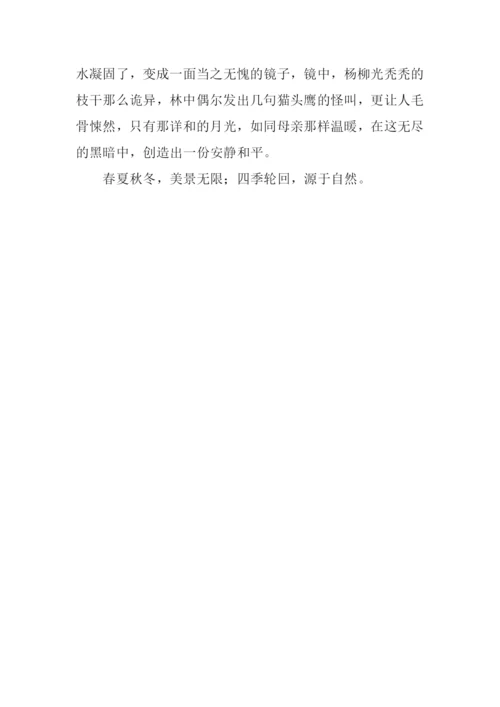 四季风光作文600字.docx