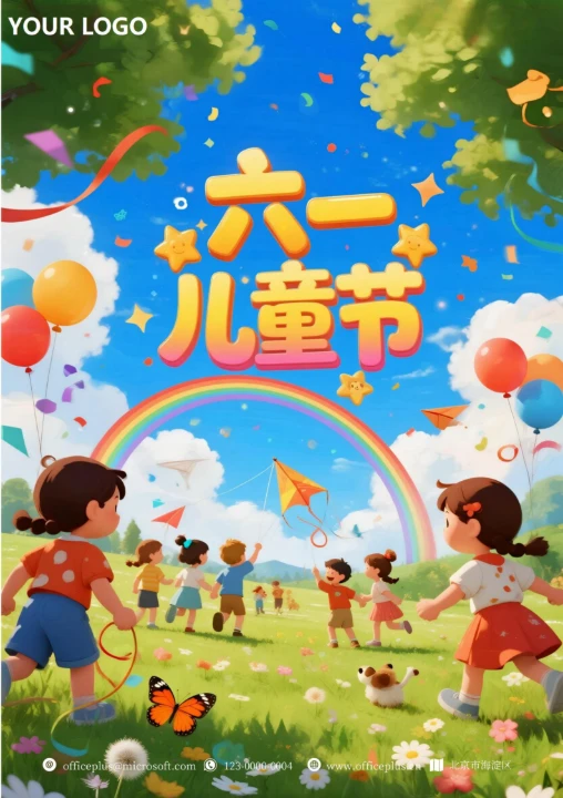六一儿童节祝福海报8