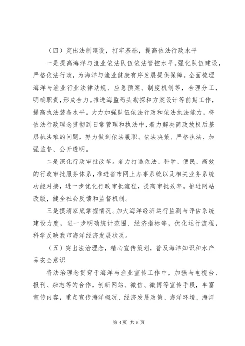 海洋与渔业局工作计划 (3).docx