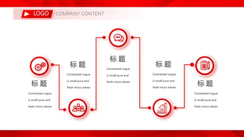 红色喜庆公司企业宣传简介介绍PPT动态模板