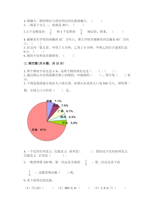 小学六年级数学上册期末考试卷及答案【名校卷】.docx