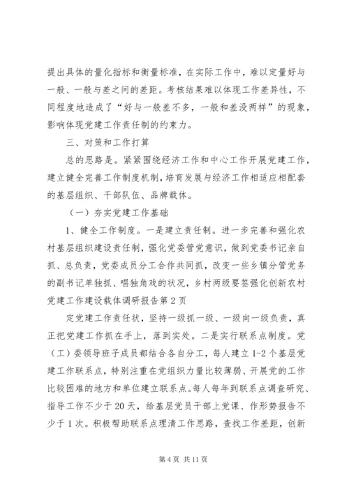 强化创新农村党建工作建设载体调研报告 (4).docx