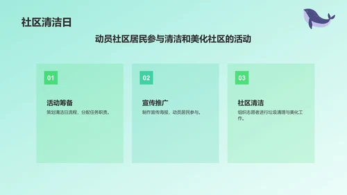 绿色插画风志愿者招募公益宣传PPT模板