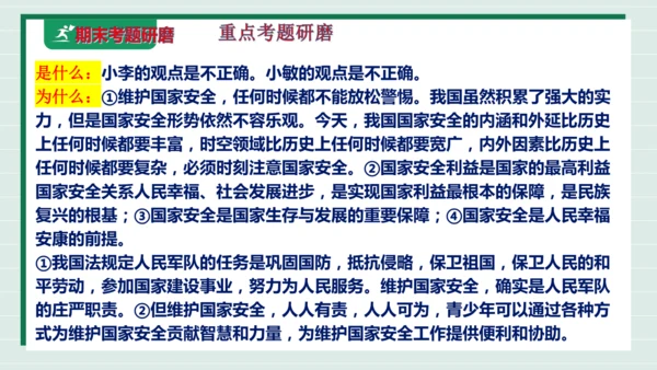 八上道法第四单元维护国家利益复习课件2024  