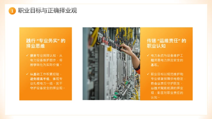 电气工程和自动化专业大学生求职个人能力综合展示职业生涯规划通用PPT模版