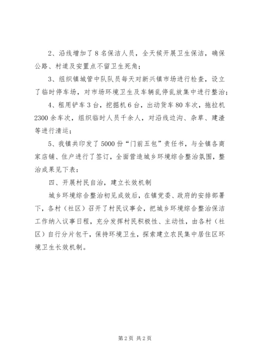 城乡环境综合治理工作汇报材料.docx