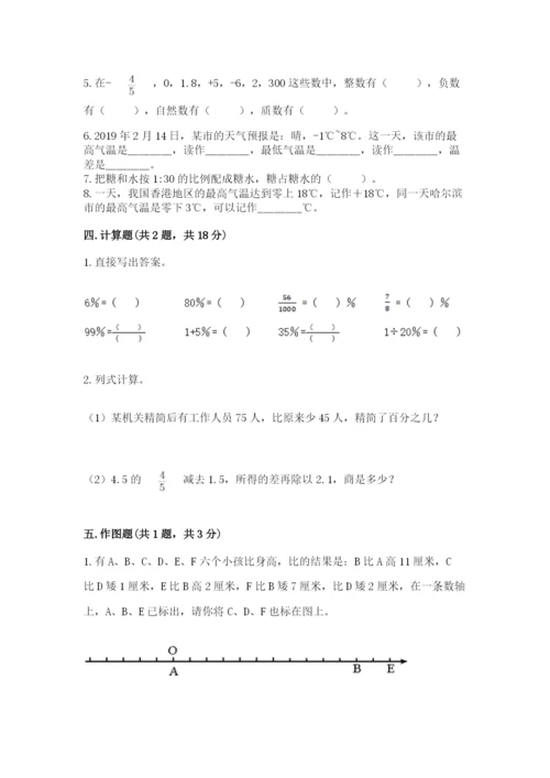 沧州市任丘市六年级下册数学期末测试卷必考题.docx