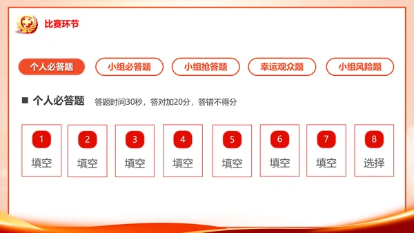 安全生产月知识竞赛PPT模板