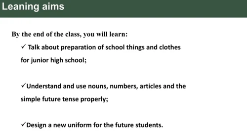 Starter Welcome to Jonior high get ready公开课课件 新教材外