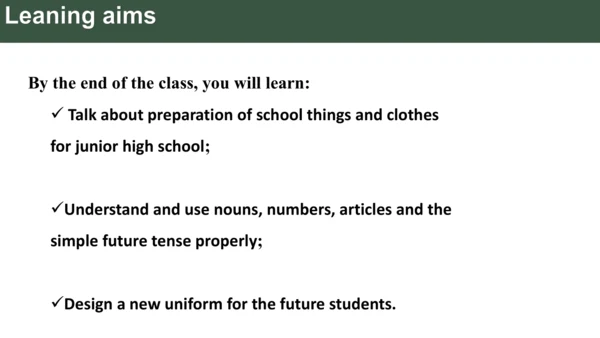 Starter Welcome to Jonior high get ready公开课课件 新教材外