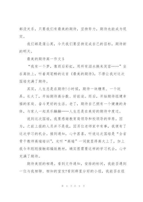 最美的期待高一作文5篇.docx