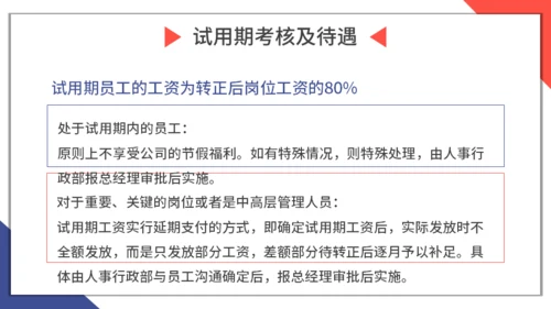 新员工入职与试用期管理办法企业管理通用PPT模板
