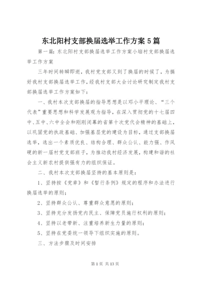 东北阳村支部换届选举工作方案5篇.docx