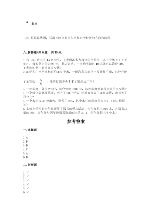 小学数学六年级上册期末卷含完整答案【历年真题】.docx