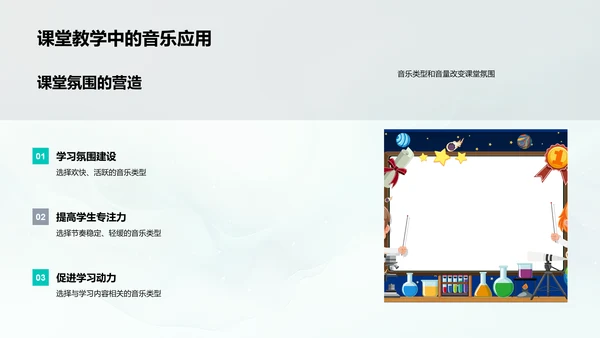 音乐在教学中的应用PPT模板