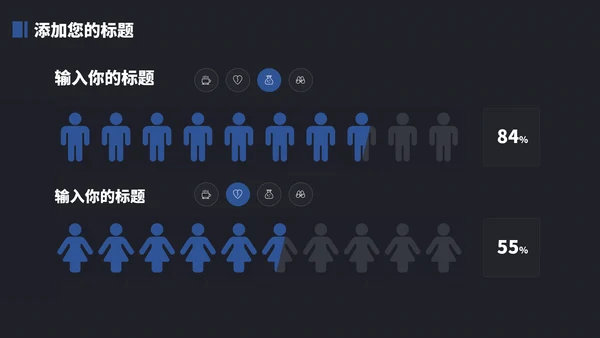 蓝色简约大气高端工作汇报年中总结述职报告答辩演讲晋升商业计划书PPT模板