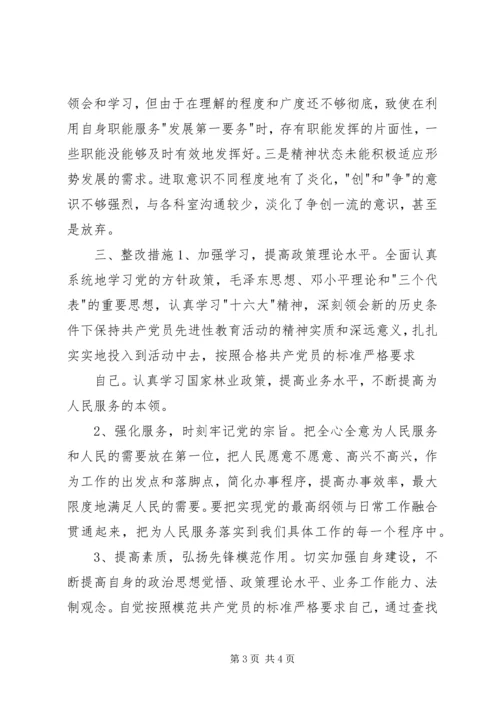 林业局副局长个人党性分析材料 (2).docx