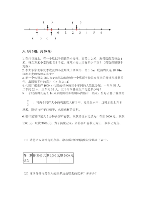 苏教版数学六年级下册试题期末模拟检测卷（研优卷）.docx