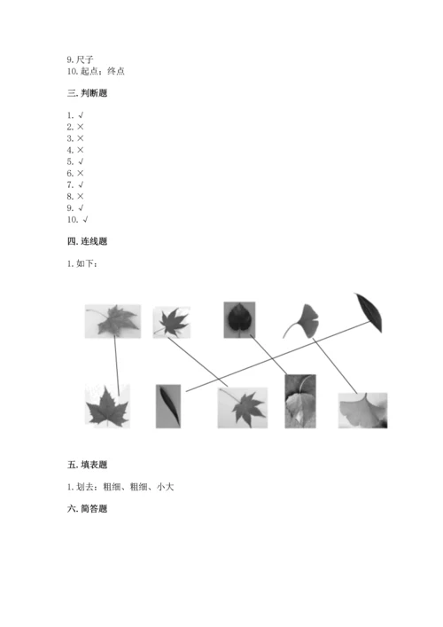教科版一年级上册科学期末测试卷附参考答案【模拟题】.docx