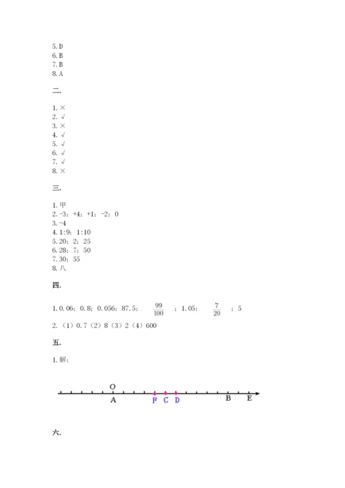 最新人教版小升初数学模拟试卷带答案（模拟题）.docx