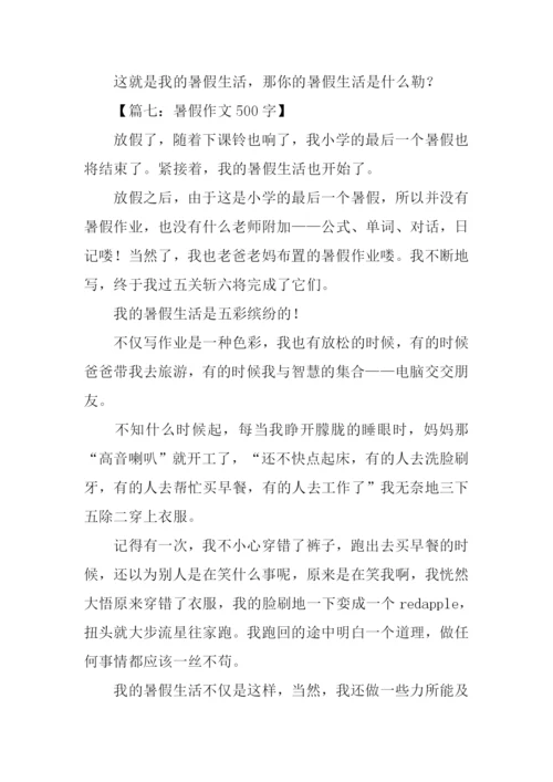 暑假作文500字0.docx