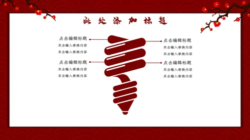 喜庆恭贺新春新年通用PPT模板