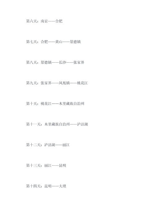 哈尔滨到丽江旅游攻略自驾游