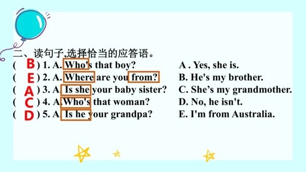 人教PEP版三年级下册英语期中复习 问答句专项复习课件